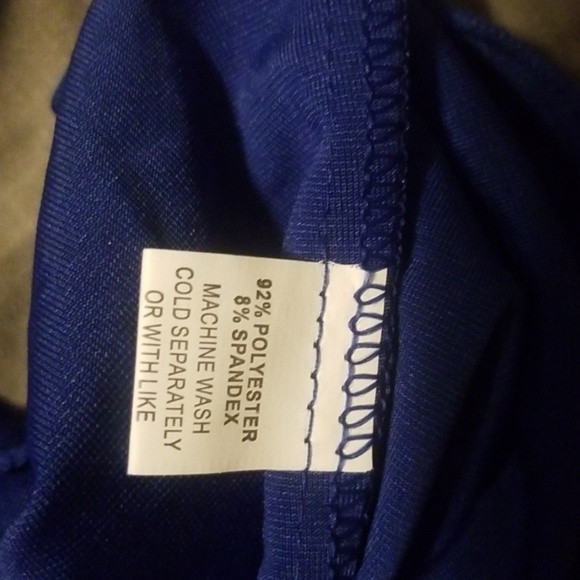 Nwt Blue sleeveless scoop neck hi lo hem dress - Picture 8 of 8